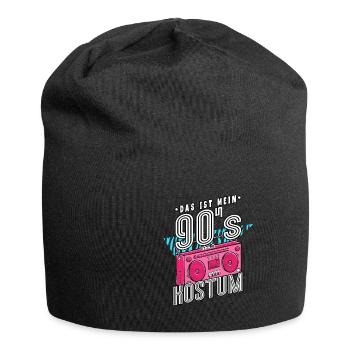 Das Ist Mein 90er Kostüm 90er Jahre - Jersey-Beanie - Schwarz - Vorne