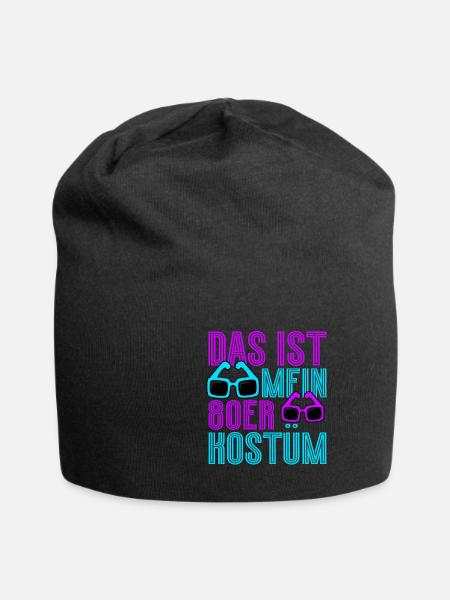80er Jahre Das Ist Mein 80er Kostüm - Jersey-Beanie - Schwarz