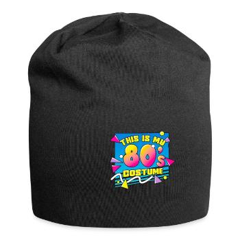 80er Jahre Das Ist Mein 80er Kostüm - Jersey-Beanie - Schwarz - Vorne