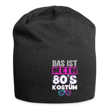 80er Jahre Das Ist Mein 80er Kostüm - Jersey-Beanie - Schwarz - Vorne