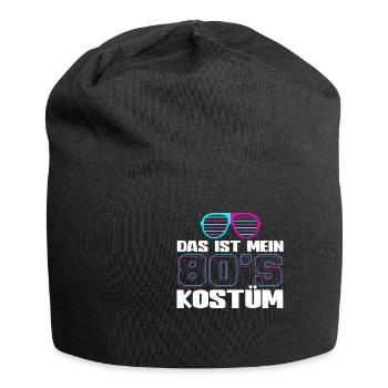80er Jahre Das Ist Mein 80er Kostüm - Jersey-Beanie - Schwarz - Vorne