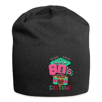 80er Jahre Das Ist Mein 80er Kostüm - Jersey-Beanie - Schwarz - Vorne