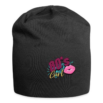 80s 80s Girl - Jersey Beanie - black - Front
