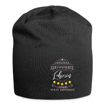 Offiziell Zertifizierte Lehrerin - Jersey-Beanie - Schwarz - Vorne