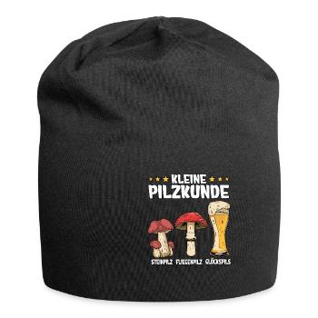 Pilzsammler Pilz Sucher - Jersey-Beanie - Schwarz - Vorne