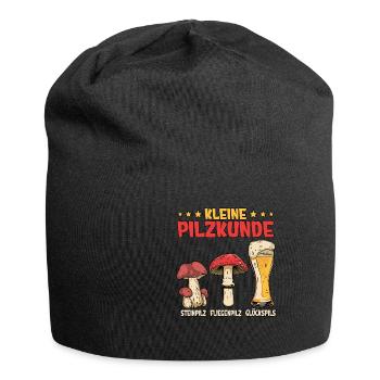 Pilzsammler Pilz Sucher - Jersey-Beanie - Schwarz - Vorne