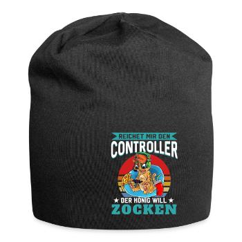 Reichet Mir Den Controller Ihr Narren Der König Wi - Jersey-Beanie - Schwarz - Vorne