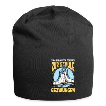 Eislaufen - Jersey-Beanie - Schwarz - Vorne