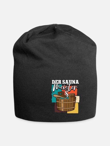 Sauna - Jersey-Beanie - Schwarz