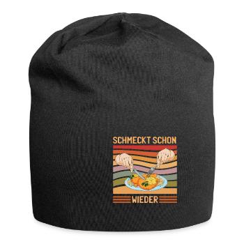 Schmeckt schon wieder Schnitzel - Jersey-Beanie - Schwarz - Vorne