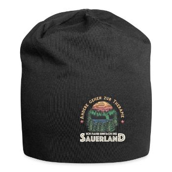 Einfach ins Sauerland Sauerländer Urlaub NRW - Jersey-Beanie - Schwarz - Vorne