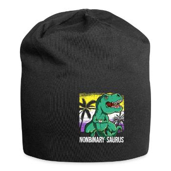Fierté LGBTQ Nonbinary Saurus Costume Mois de la fierté - Bonnet en jersey - noir - Devant