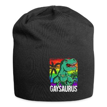 Pride LGBTQ Gaysaurus Kostüm Pride Month - Jersey-Beanie - Schwarz - Vorne
