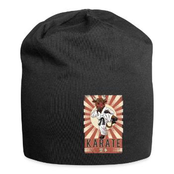 Karate - Jersey-Beanie - Schwarz - Vorne