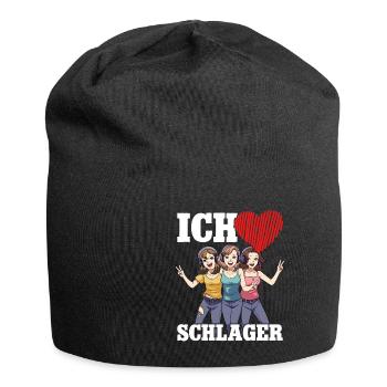 J’adore Schlager - Bonnet en jersey - noir - Devant