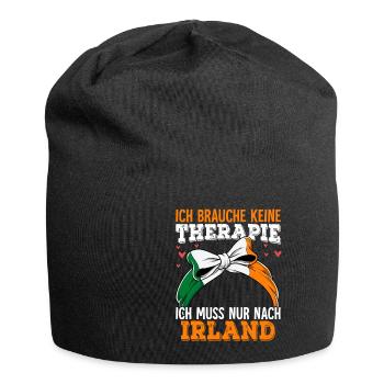 Irland - Jersey-Beanie - Schwarz - Vorne