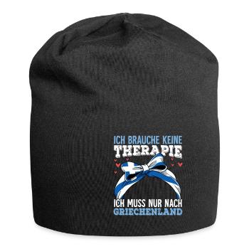 Griechenland - Jersey-Beanie - Schwarz - Vorne