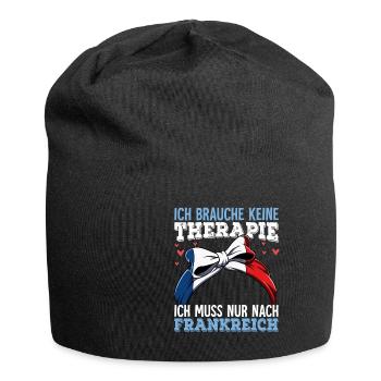Frankreich - Jersey-Beanie - Schwarz - Vorne