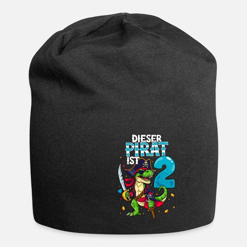 2e anniversaire Pirates - Bonnet en jersey - noir
