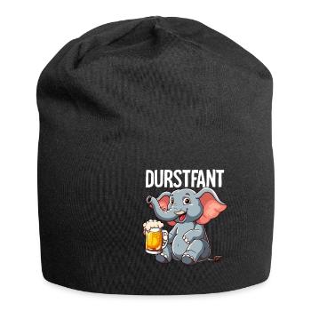 Durstfant Elefant Bier - Jersey-Beanie - Schwarz - Vorne