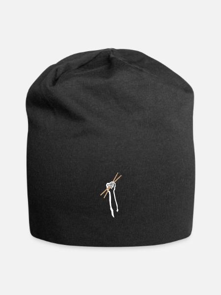 Drummer Drumsticks Chest - Jersey-Beanie - Schwarz