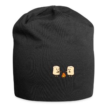 Marshmallow Bonfire Marshmallow Bonfire - Jersey Beanie - black - Front