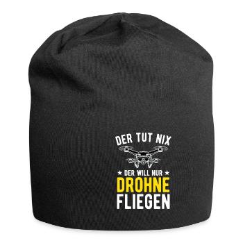 Der Tut Nix Der Will Nur Drohne Fliegen Drohnen - Jersey-Beanie - Schwarz - Vorne
