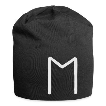 Futhark Alphabet runique Ehwaz - Bonnet en jersey - noir - Devant