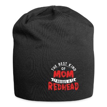 Best Kind Mom Raises Redhead Ginger Son Daughter - Jersey Beanie - black - Front