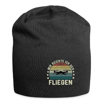 Mir Reichts Ich Geh Fliegen Drohne Drohnenflieger - Jersey-Beanie - Schwarz - Vorne