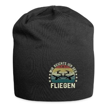 Mir Reichts Ich Geh Fliegen Drohne Drohnenflieger - Jersey-Beanie - Schwarz - Vorne