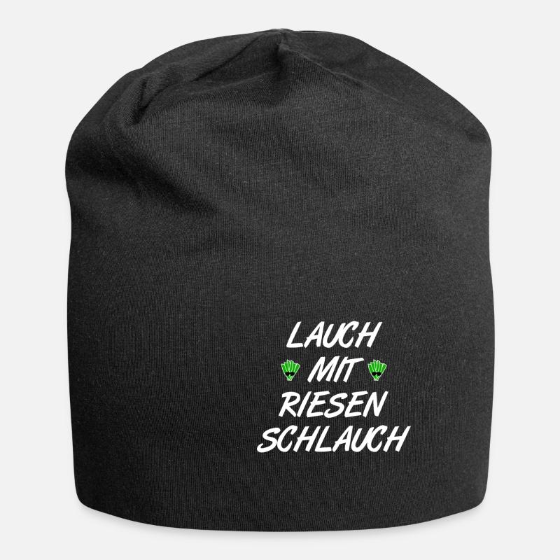Leek with huge hose - Jersey Beanie - black