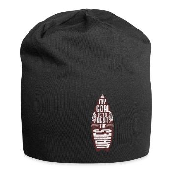 Surfer surft - Jersey-Beanie - Schwarz - Vorne