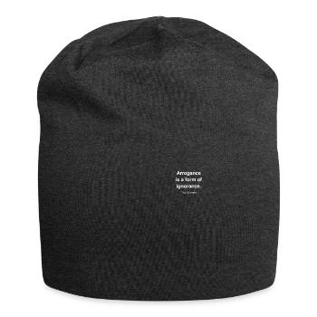 HQ Arrogance is white ce22a654d6895ed56776894d - Jersey Beanie - charcoal grey - Front