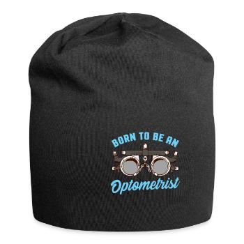 Optometrist optician gift ophthalmologist - Jersey Beanie - black - Front