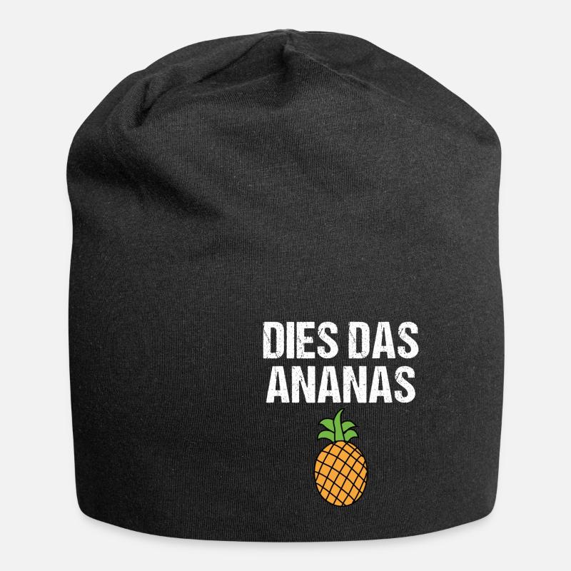 Dies Das Ananas - Jersey-Beanie - Schwarz