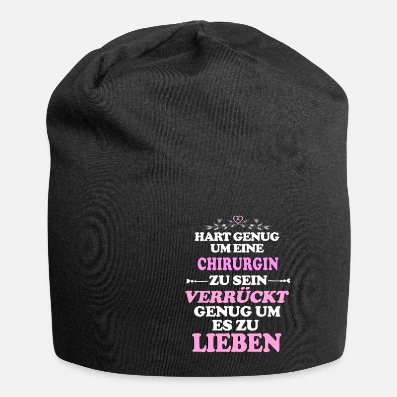 Chirurgin - Jersey-Beanie - Schwarz