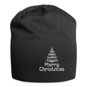 Fröhliche Weihnachten Weihnachten - Jersey-Beanie - Schwarz - Vorne