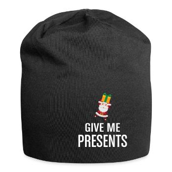 Merry Christmas Christmas Christmas Present - Jersey Beanie - black - Front
