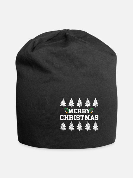 Merry Christmas Christmas Christmas Present - Jersey-Beanie - Schwarz