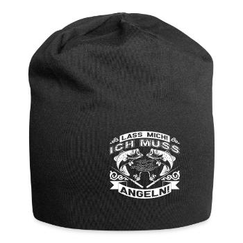 Angeln Angeln Angler Spruch Cooler Spruch Fischer - Jersey-Beanie - Schwarz - Vorne
