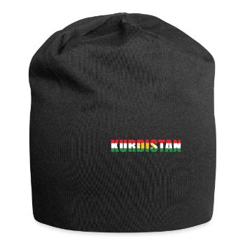 Kurdistan Kurdisch Flagge Kurden - Jersey-Beanie - Schwarz - Vorne