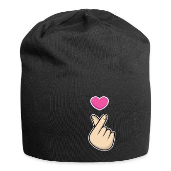 K-Pop Hand Symbol Kpop Heart Korean Love Music - Bonnet en jersey - noir - Devant