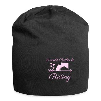 je préfère monter - Bonnet en jersey - noir - Devant