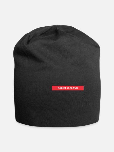 Pamet u glavu - Jersey Beanie - black