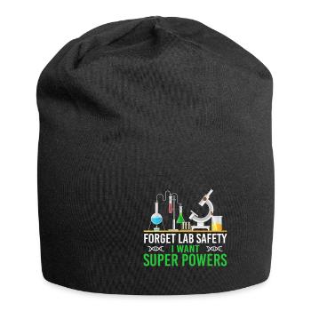 Lustiges Chemiker Spruch Design - Jersey-Beanie - Schwarz - Vorne