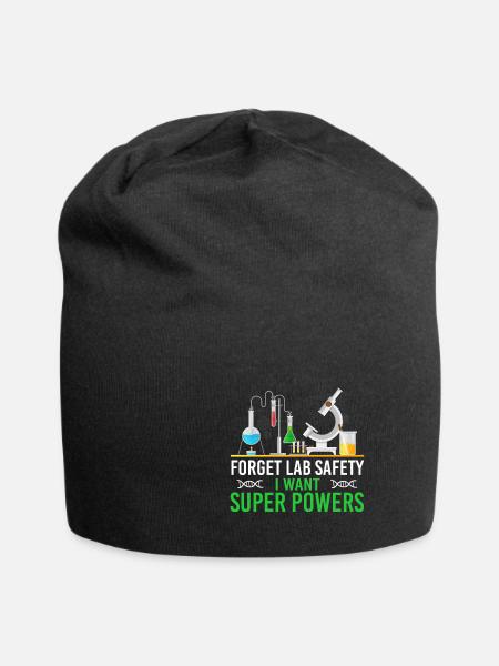 Lustiges Chemiker Spruch Design - Jersey-Beanie - Schwarz