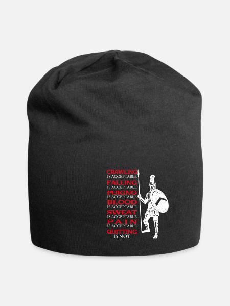 Spartaner Molon Labe - Jersey-Beanie - Schwarz