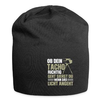 Funny Speed Camera Saying Design - Jersey Beanie - black - Front