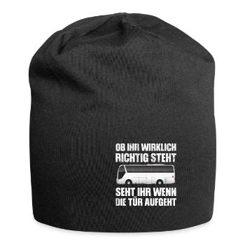 Lustiges Busfahrer Spruch Design - Jersey-Beanie - Schwarz - Vorne